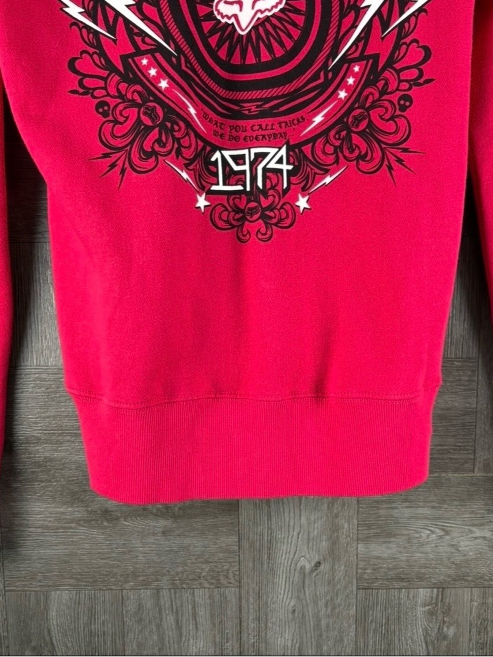 Fox Racing Women’s Vintage Y2K Hot Pink Zip-up Soft Faux-fur Lined Hood Retro - Picture 8 of 13